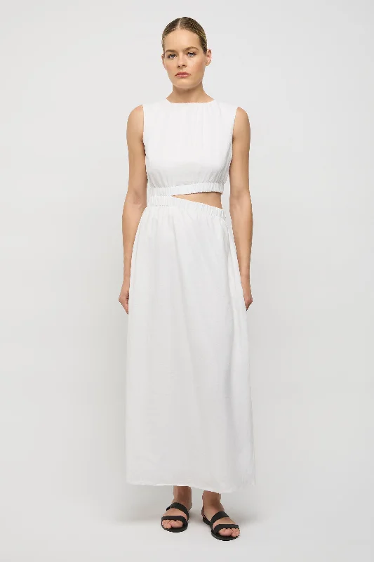 Camile Linen Cut-out Dress