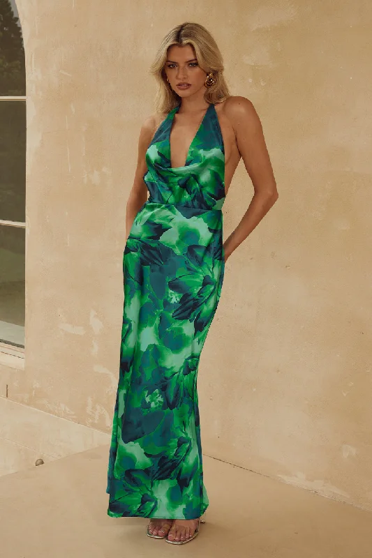 POSEY MAXI DRESS - CALISTA GREEN