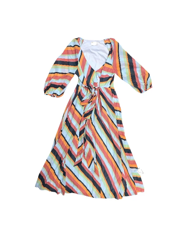 Rainbow Print Dress Casual Maxi Asos, Size 12