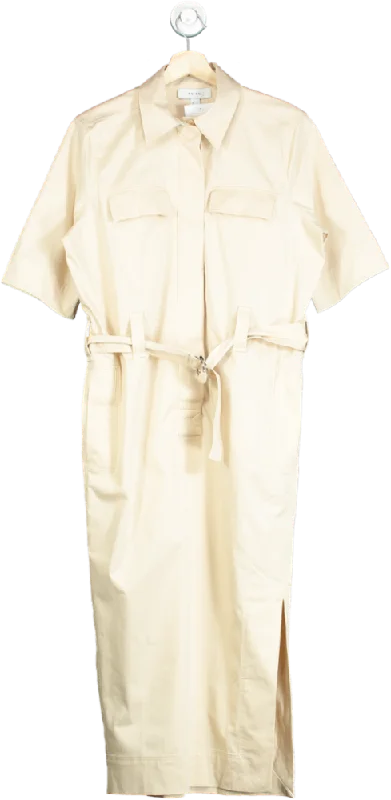 Reiss Cream Shirtdress UK 6