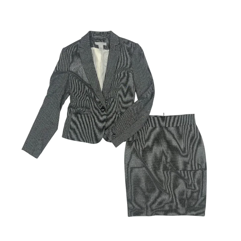 Skirt Suit 2Pc By H&M In Grey, Size:S