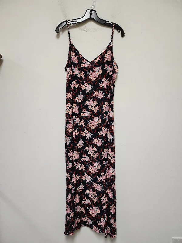 Tropical Print Dress Casual Maxi Loft, Size M