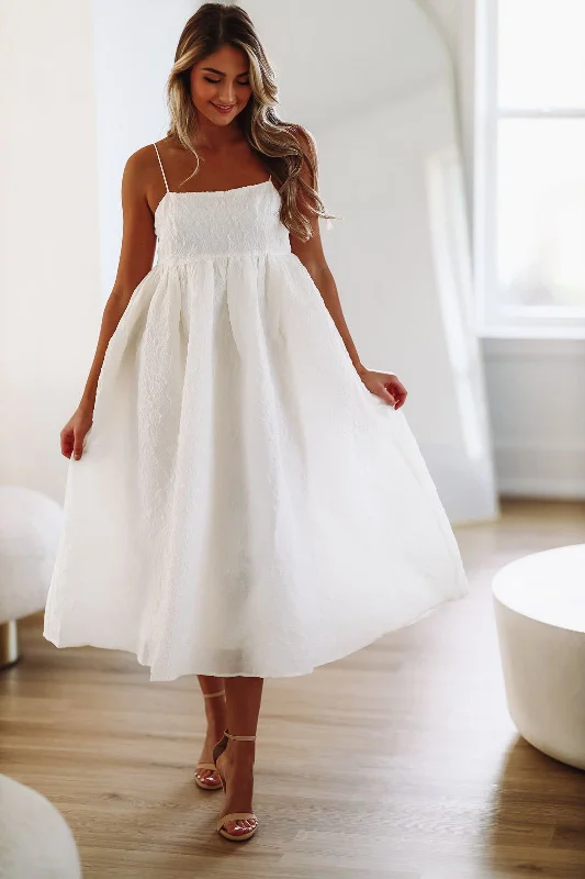 Weekend in Maine Midi Dress - Ivory