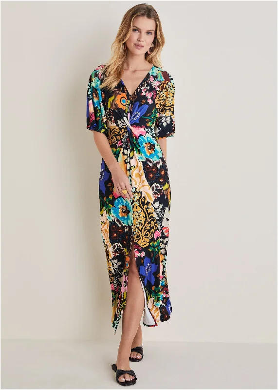 Twist Front Maxi Dress - Viva La Vida