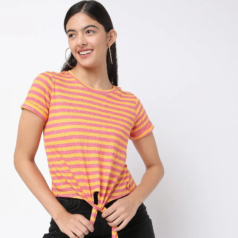 Regular Fit Striped T-Shirt