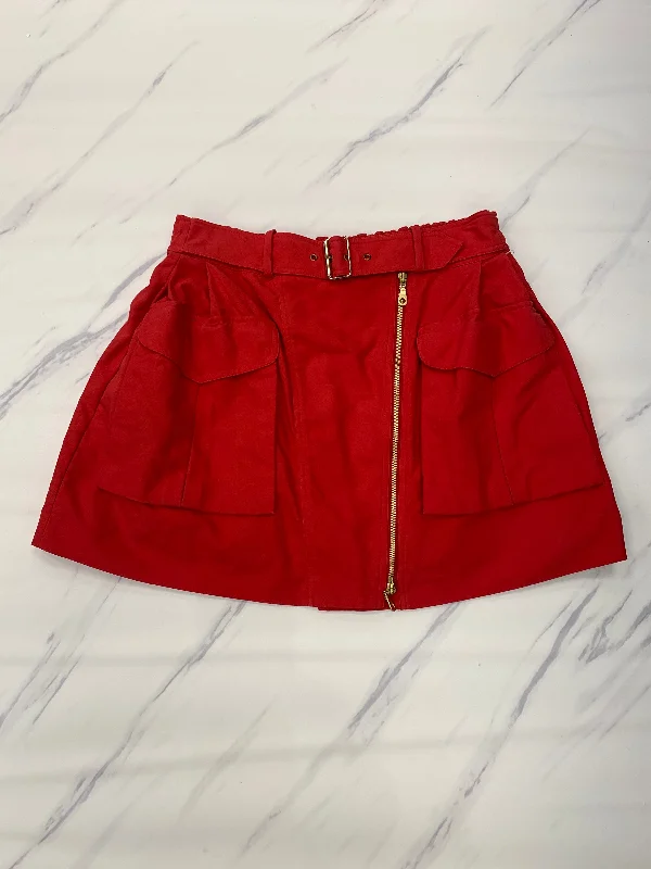 Skirt Designer By Cma In Red, Size: L