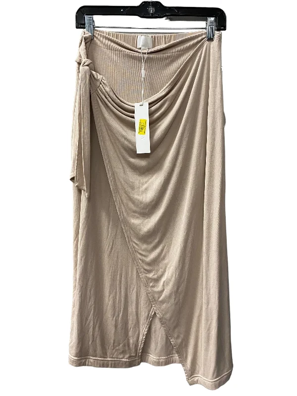 Skirt Maxi By Clothes Mentor In Tan, Size: 10