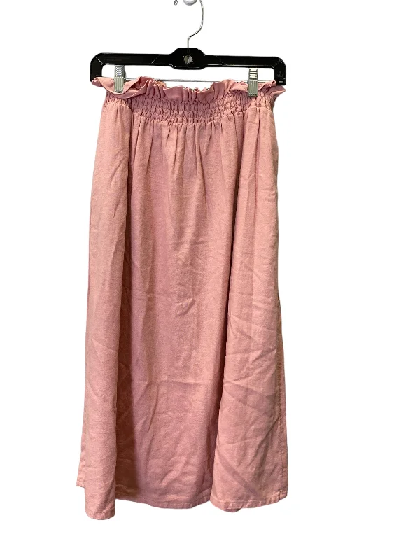 Skirt Midi By A New Day In Pink, Size: 6