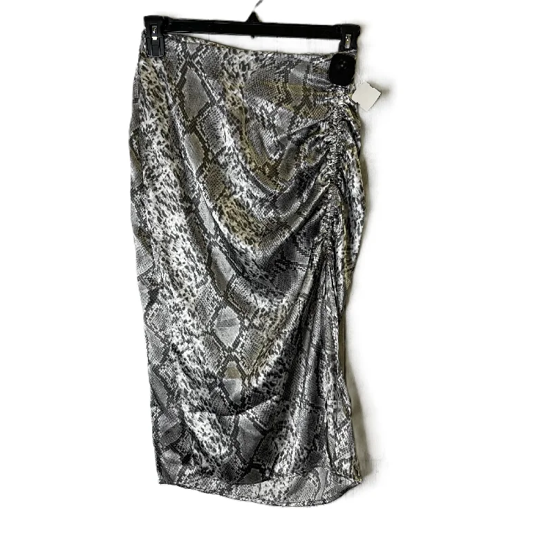 Skirt Midi By Free Press In Snakeskin Print, Size: S