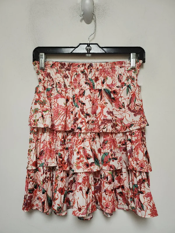 Skirt Mini & Short By Anthropologie In Floral Print, Size: S