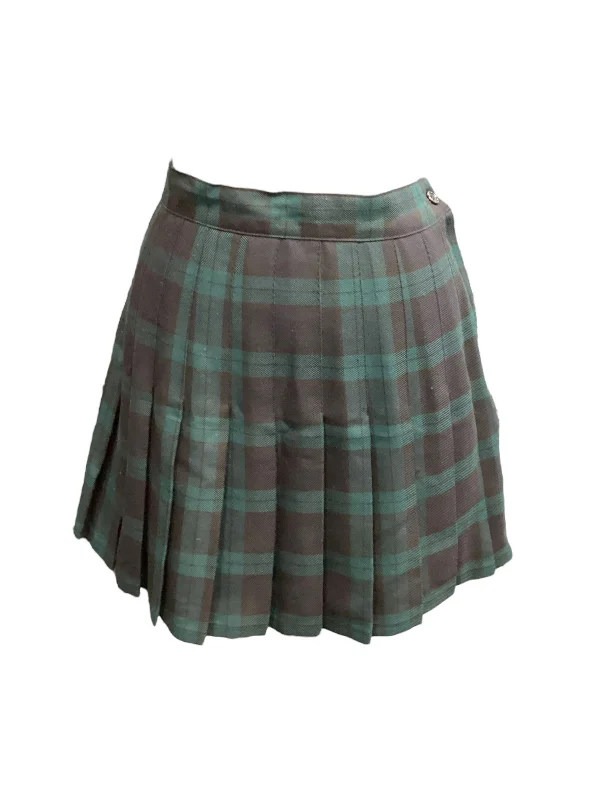 Skirt Mini & Short By Spring Street In Plaid Pattern, Size: 0