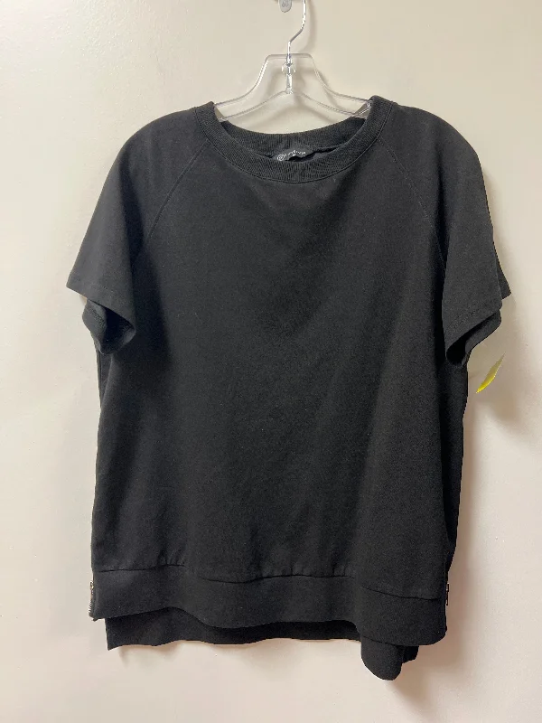 Top Short Sleeve By Clothes Mentor In Black, Size: M