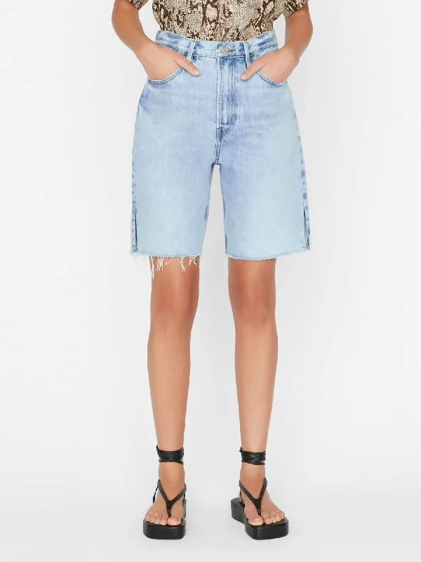 High Rise Bermuda Shorts In Rossum 1 Year