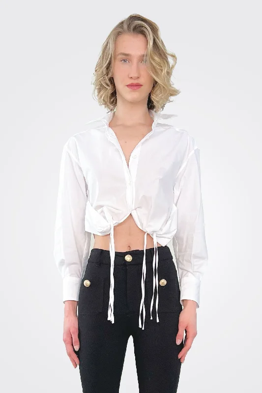 Cinched Shirt - White