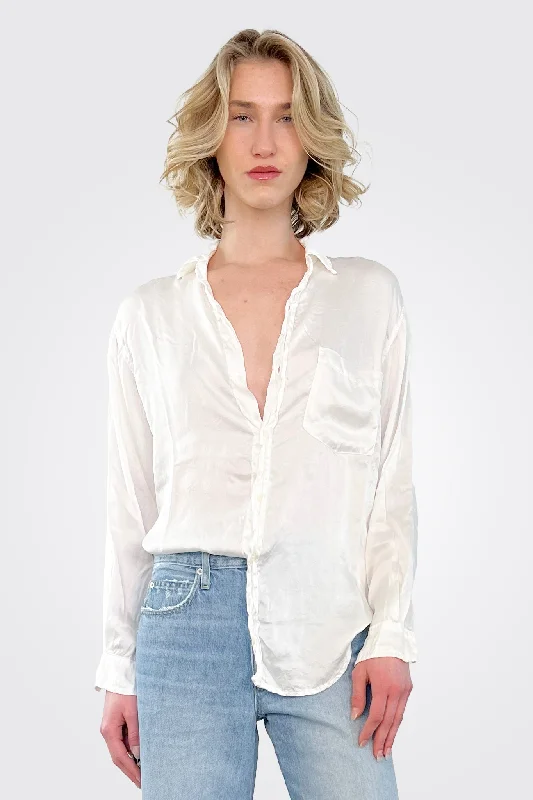 Joss Silk Shirt - White