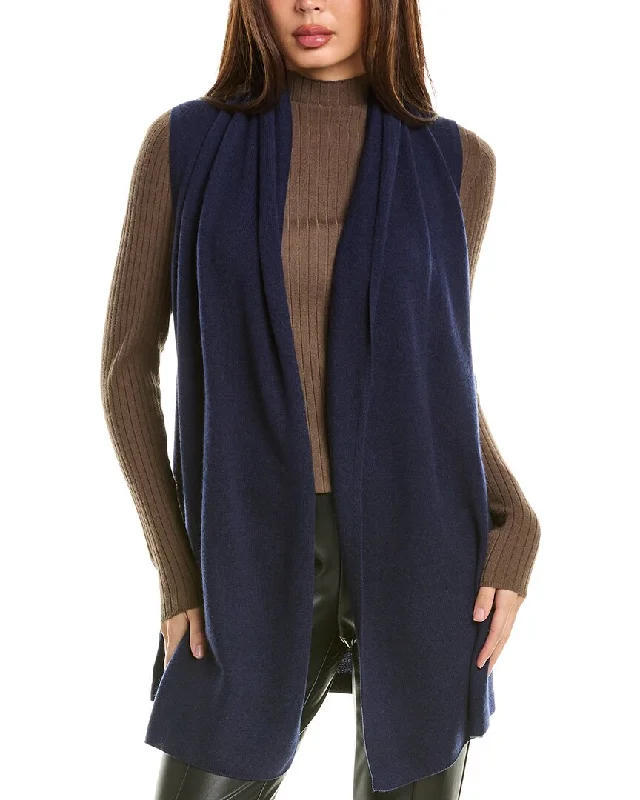 InCashmere Sleeveless Cashmere Cardigan