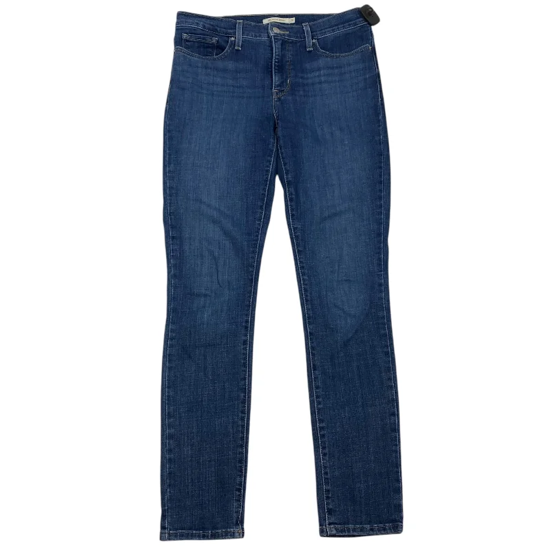 Jeans Skinny By Levis In Blue Denim, Size: 8