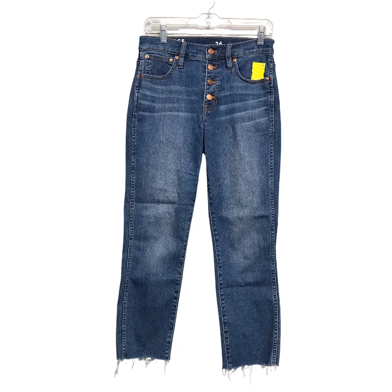 Jeans Straight By J. Crew In Blue Denim, Size:2