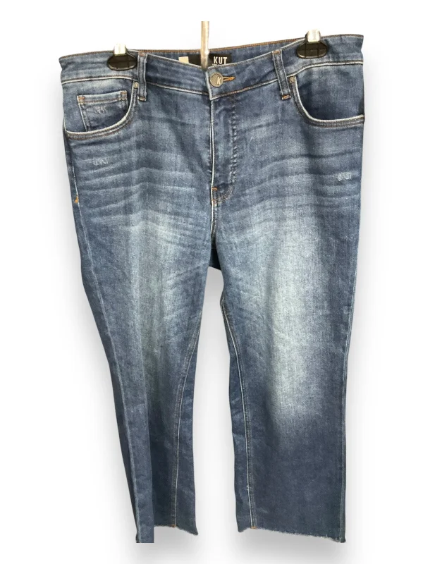 Jeans Straight By Kut In Blue Denim, Size: 10