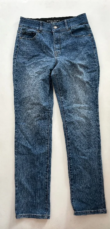 Jeans Straight By Tribal In Denim, Size: 8