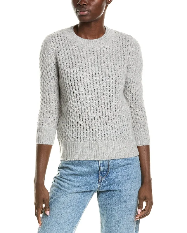 QUINN Honeycomb Cashmere Sweater