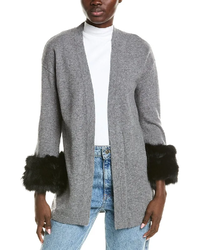 QUINN Open Cashmere Cardigan