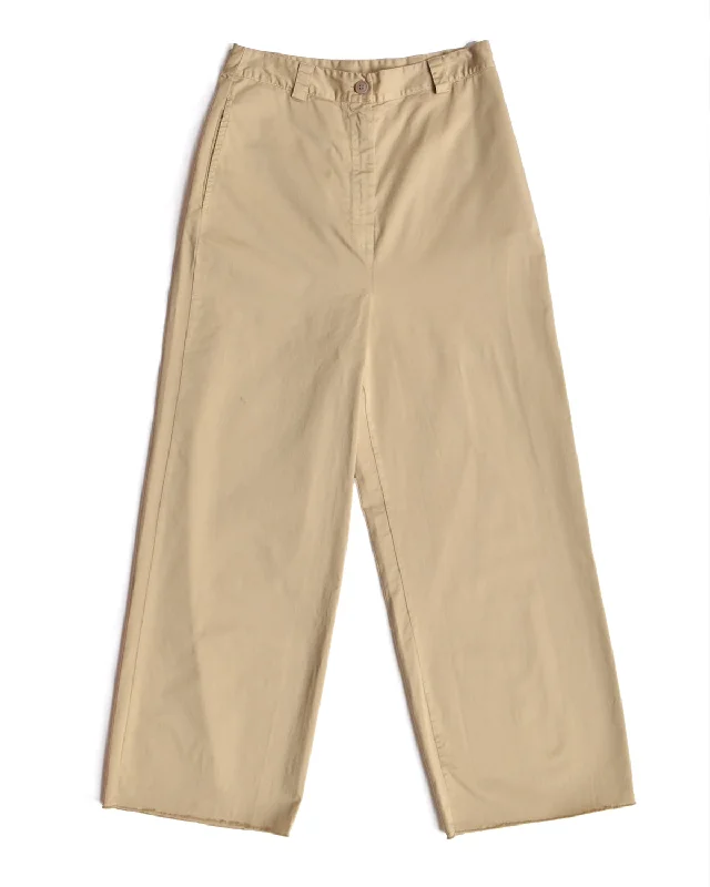 Aequamente Wide Leg Khaki Trouser