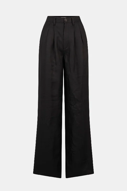 Carrie Pant in Black Twill