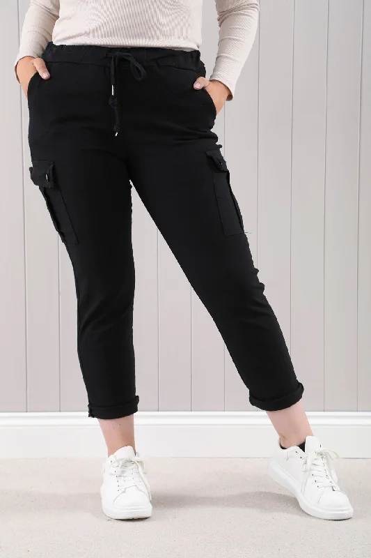 Cargo Magic Pants Black